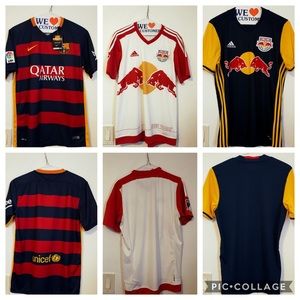 2 NY RED BULLS AWAY JERSEY 2017 & QATAR Airways